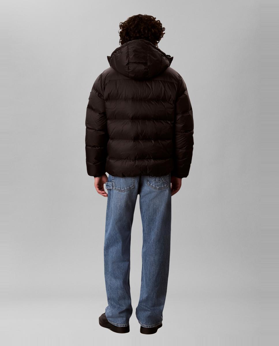 Plumífero Hombre nylon con capucha desmontable - Calvin Klein Jeans - Negro Negro-2