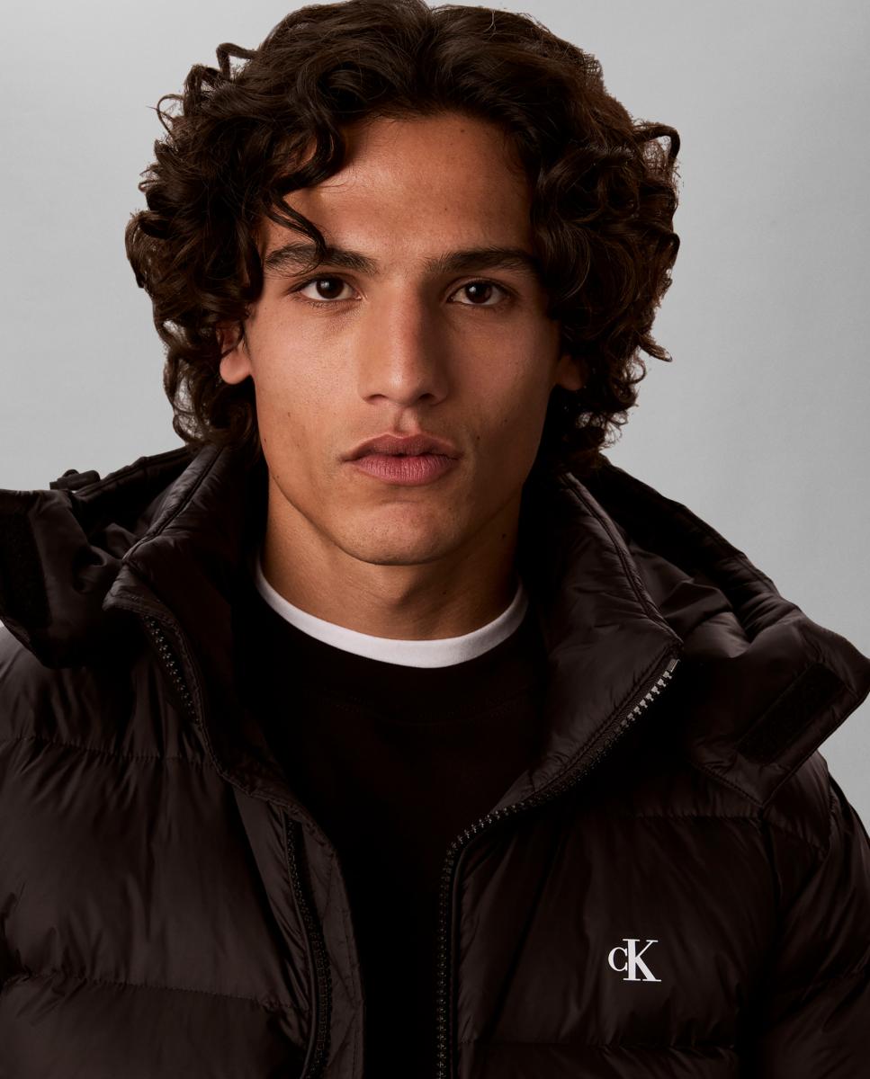 Plumífero Hombre nylon con capucha desmontable - Calvin Klein Jeans - Negro Negro-3