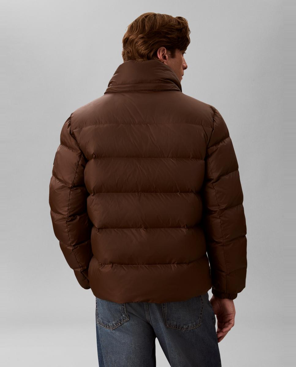 Plumífero Hombre nylon con capucha desmontable - Calvin Klein Jeans - Marrón oscuro Marrón oscuro-2