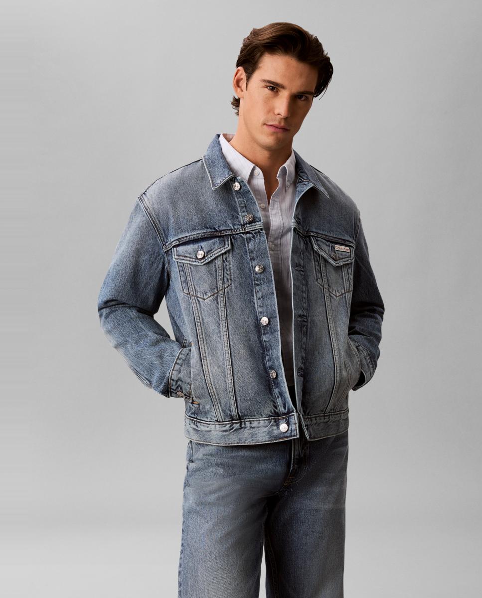 Calvin Klein Jeans - Chaqueta vaquera Hombre con logo.