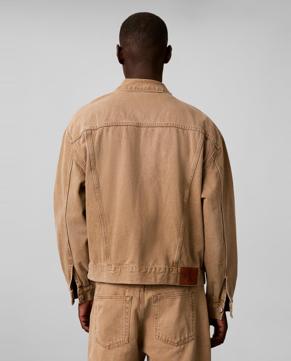 Chaqueta trucker Hombre efecto lavado 90s - Calvin Klein Jeans - Beige Beige-2