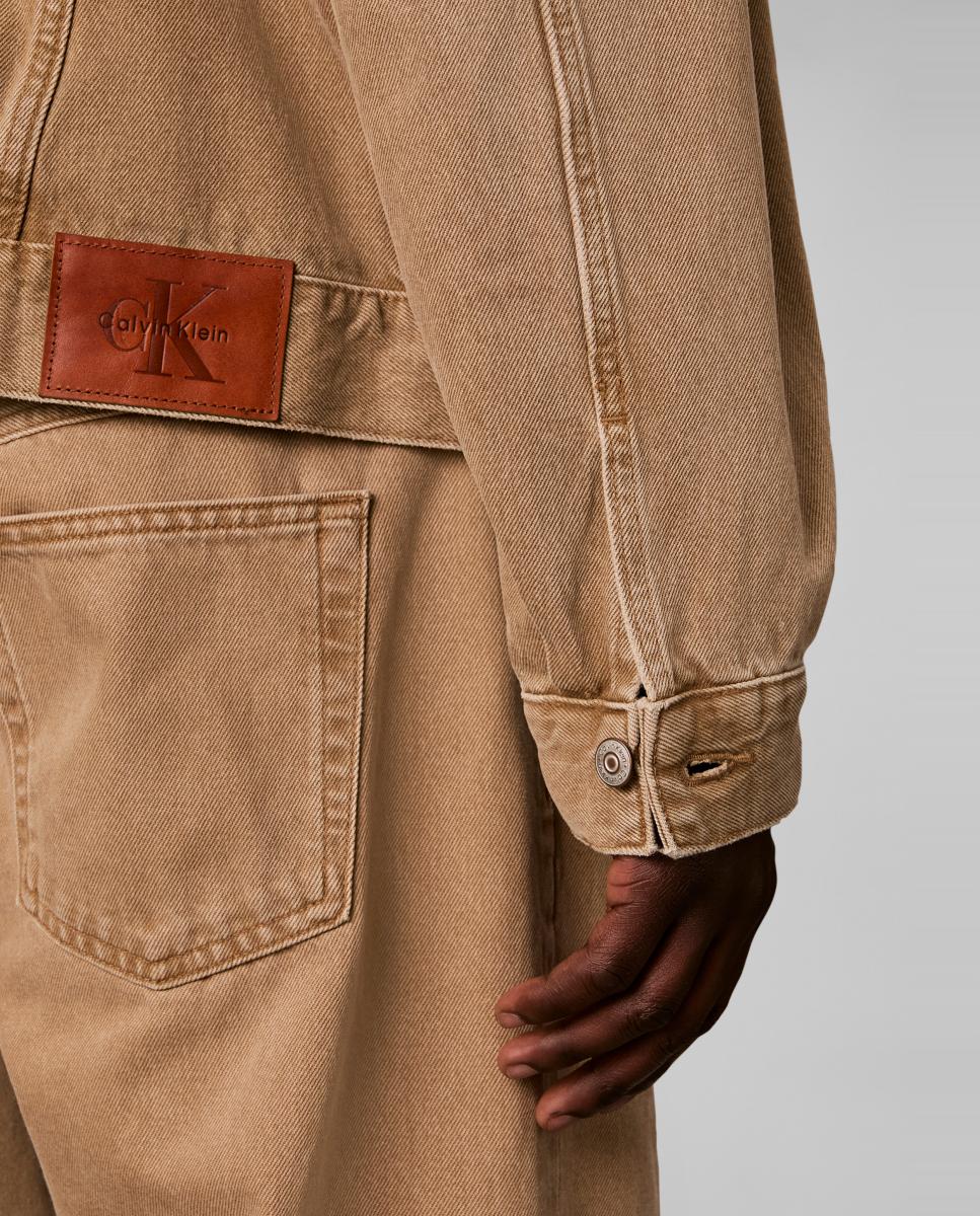 Chaqueta trucker Hombre efecto lavado 90s - Calvin Klein Jeans - Beige Beige-4