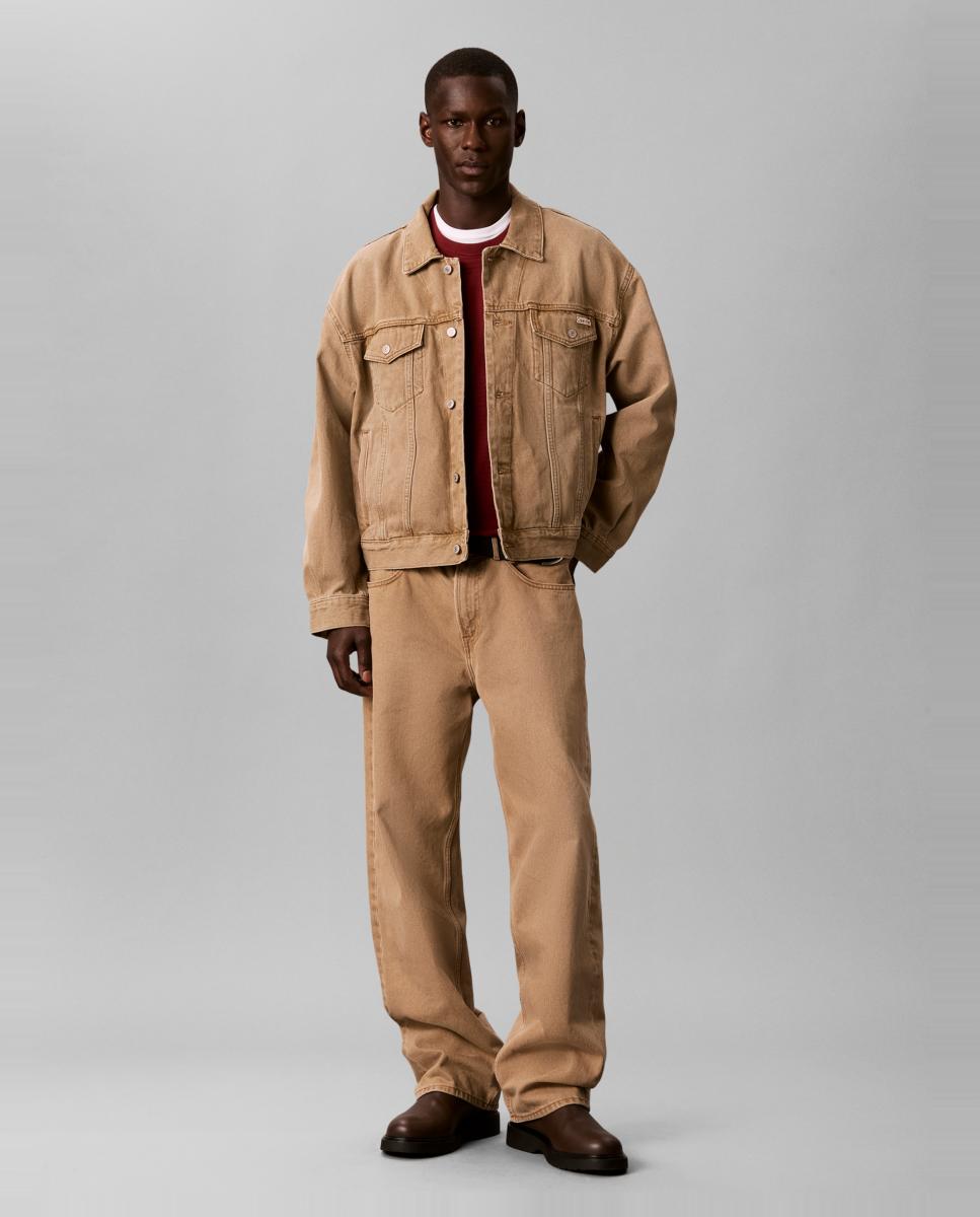 Chaqueta trucker Hombre efecto lavado 90s - Calvin Klein Jeans - Beige Beige-7