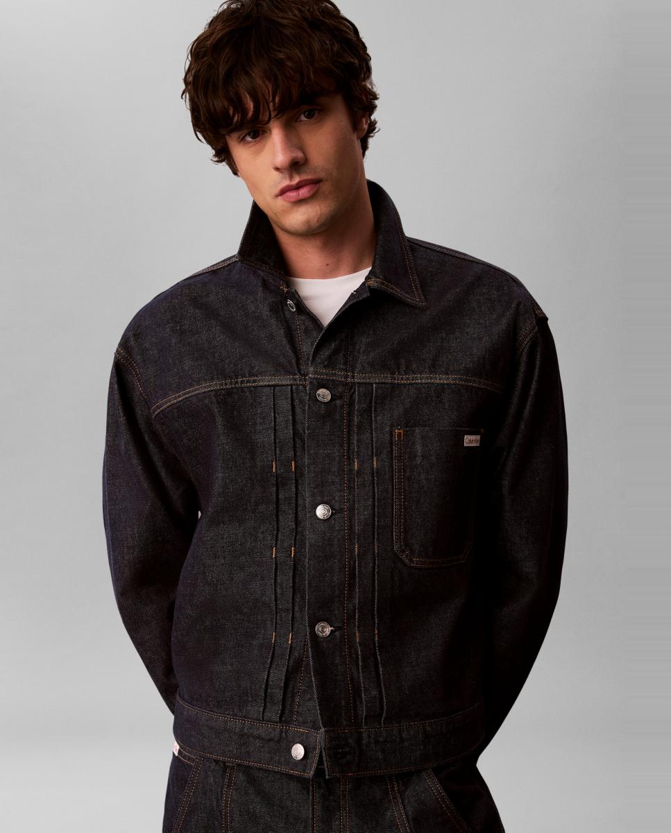Chaqueta trucker Hombre denim índigo icónico - Calvin Klein Jeans - Azul Azul-1