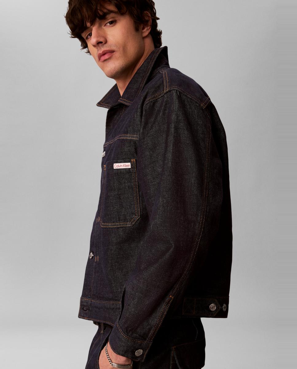 Chaqueta trucker Hombre denim índigo icónico - Calvin Klein Jeans - Azul Azul-5