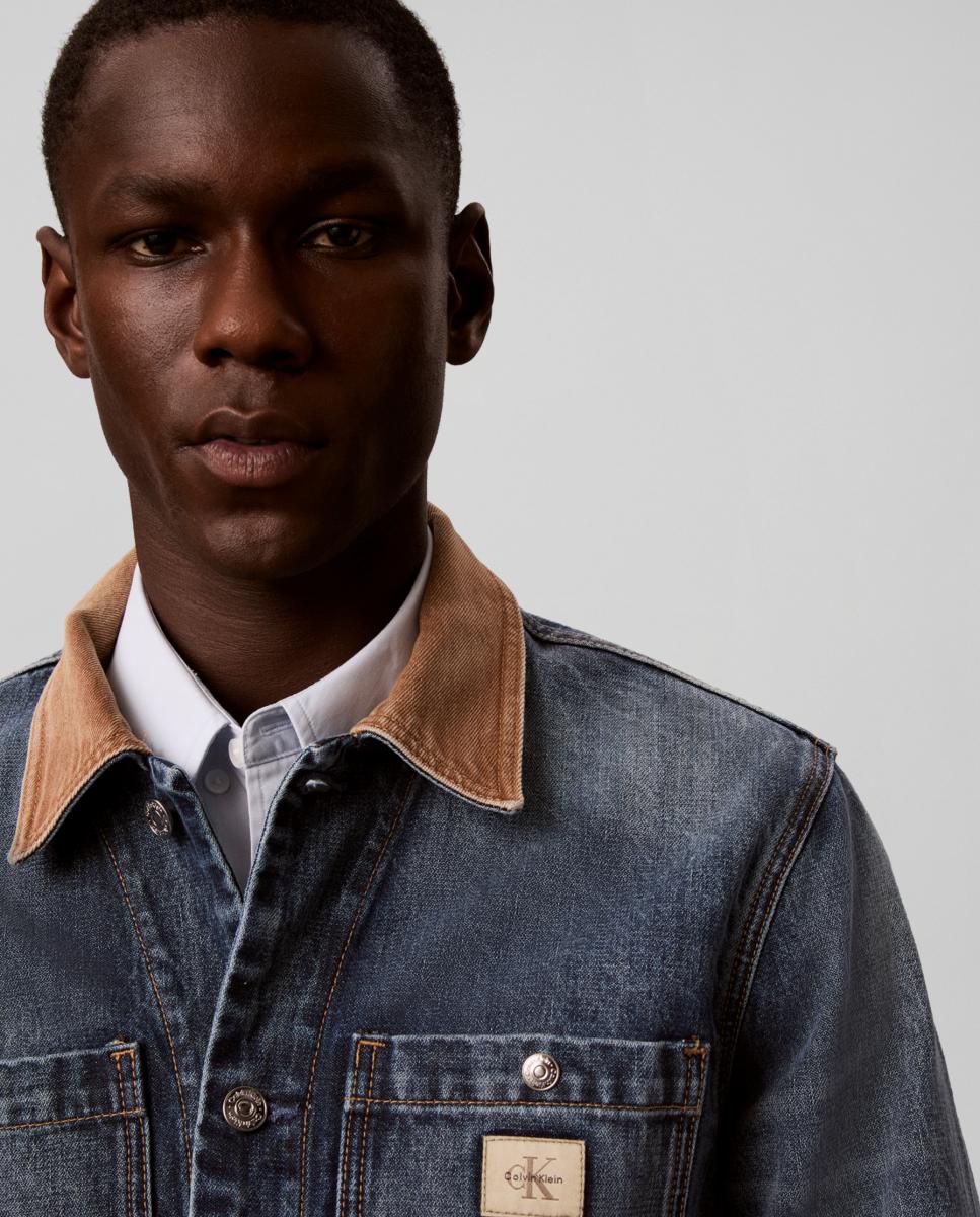 Chaqueta chore Hombre clásica corta - Calvin Klein Jeans - Azul Azul-3