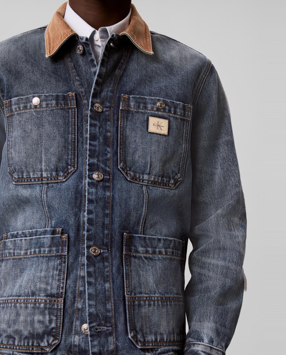 Chaqueta chore Hombre clásica corta - Calvin Klein Jeans - Azul Azul-4