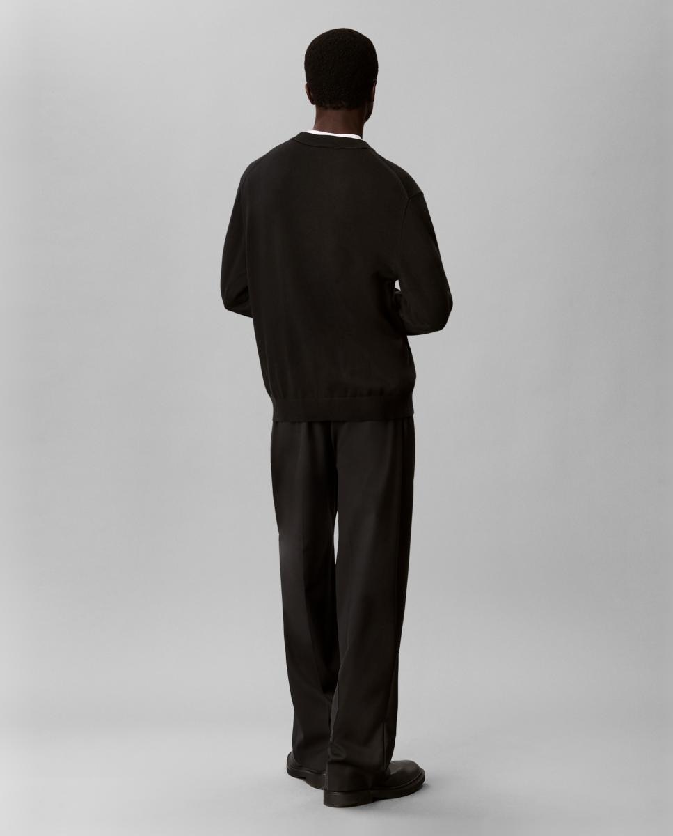 Jersey Hombre algodón cuello redondo clásico - Calvin Klein Jeans - Negro Negro-2