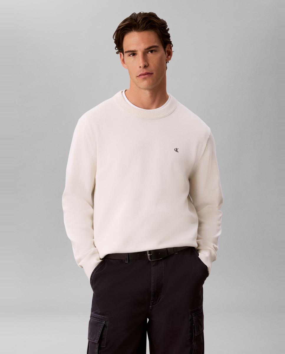 Imagen 0 de Jersey Hombre algodón cuello redondo clásico Crudo