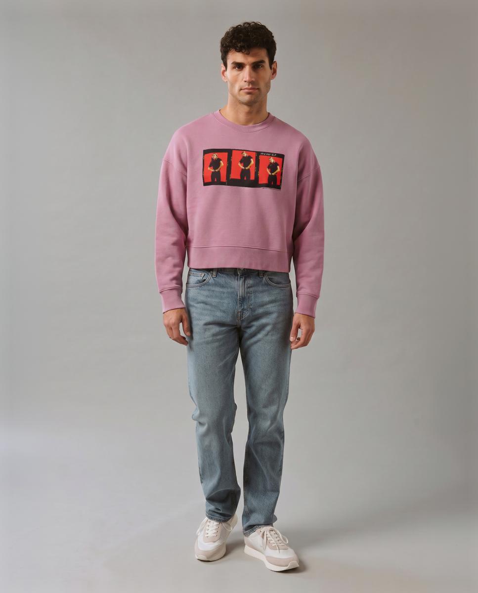 Sweatshirt Cropped Fit Lilás-5