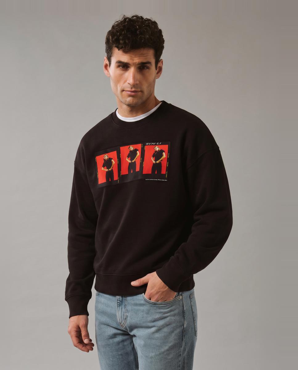 Sweatshirt Cropped Fit Preto-3