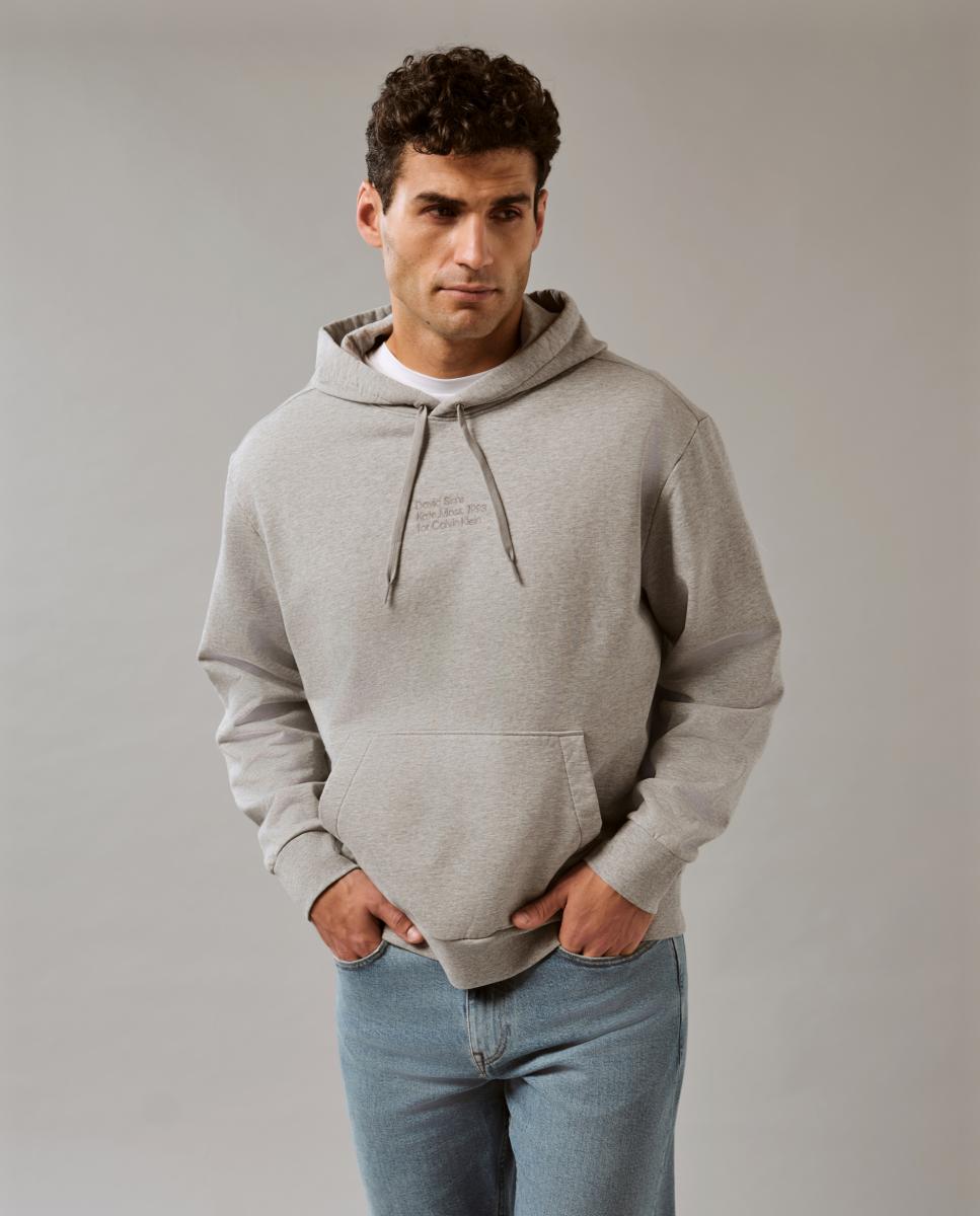 Sweatshirt com Estampado Gráfico Kate Moss Cinzento-5