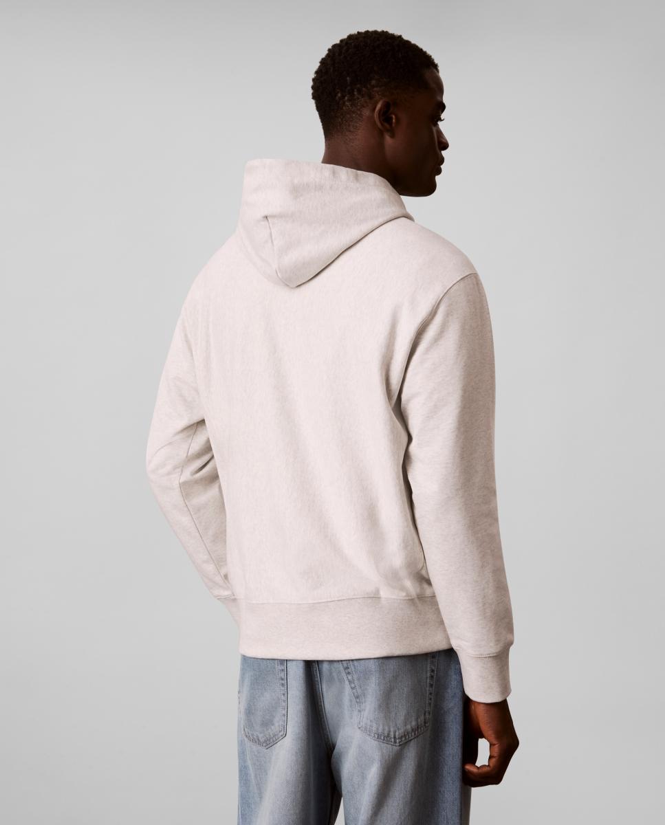 Sweatshirt com Capuz e Estampado Gráfico Cinzento-claro-2