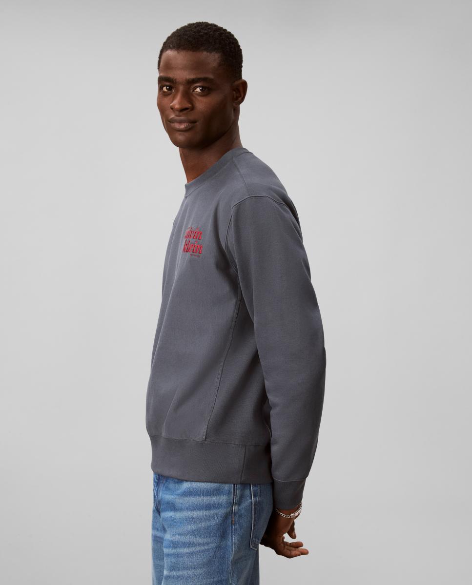 Sweatshirt com Estampado Clássico Azul-4