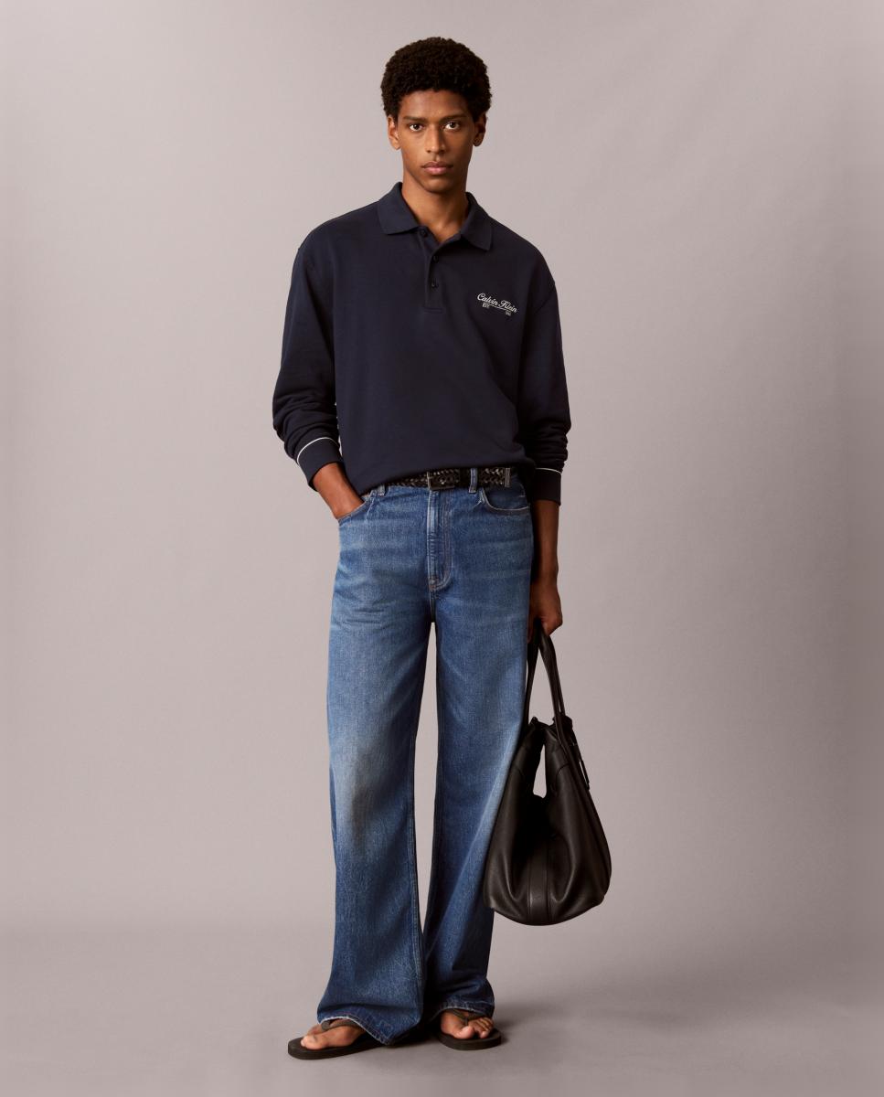 Sudadera Hombre con cuello polo - Calvin Klein Jeans - Azul marino Azul marino-2