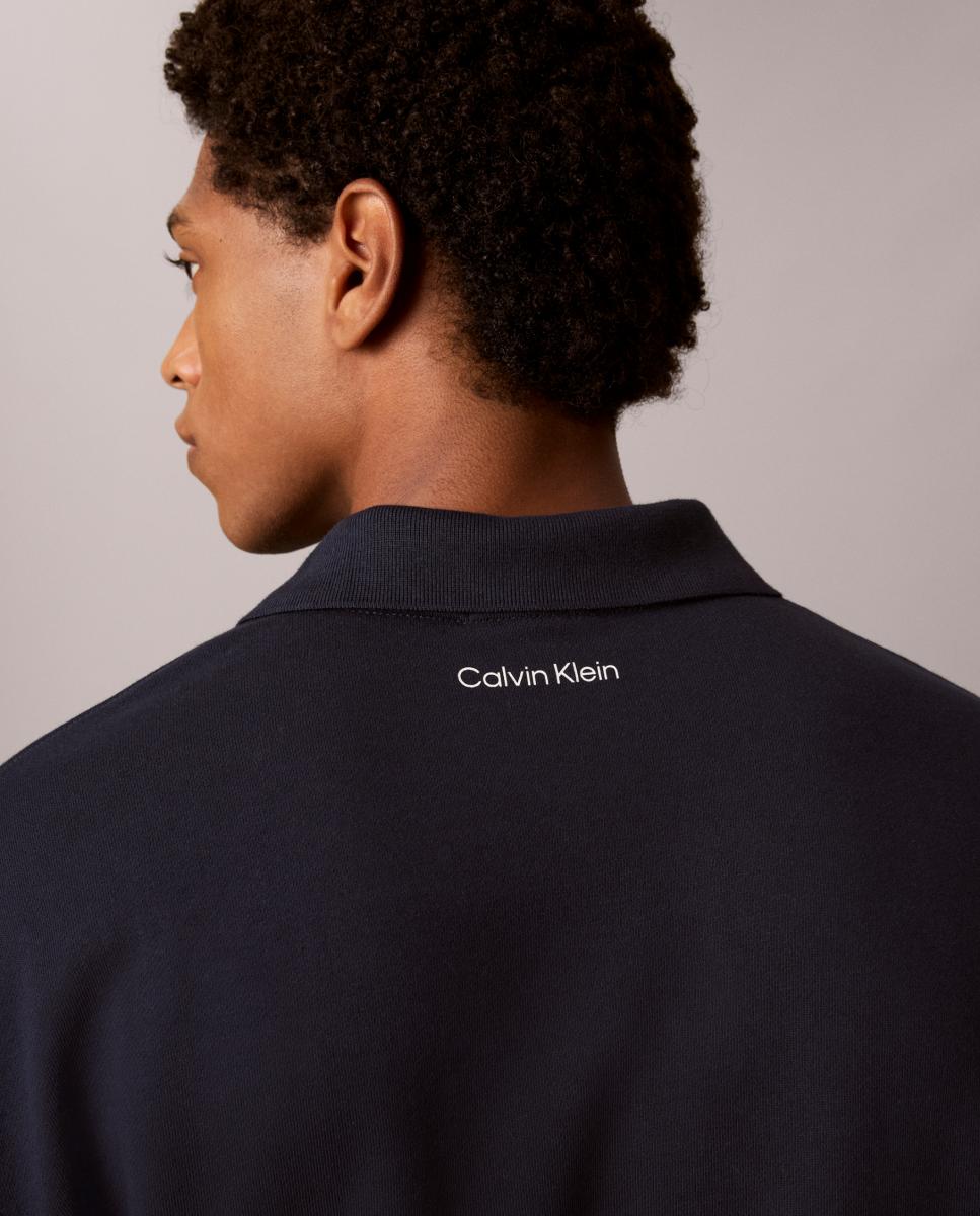 Sudadera Hombre con cuello polo - Calvin Klein Jeans - Azul marino Azul marino-6