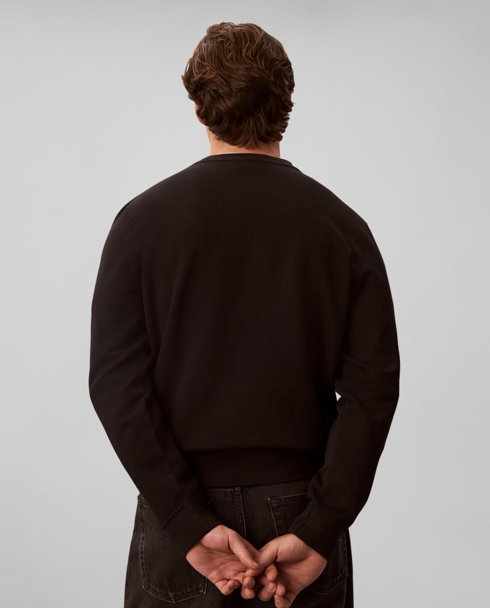 Sweatshirt com Estampado Clássico Preto-2