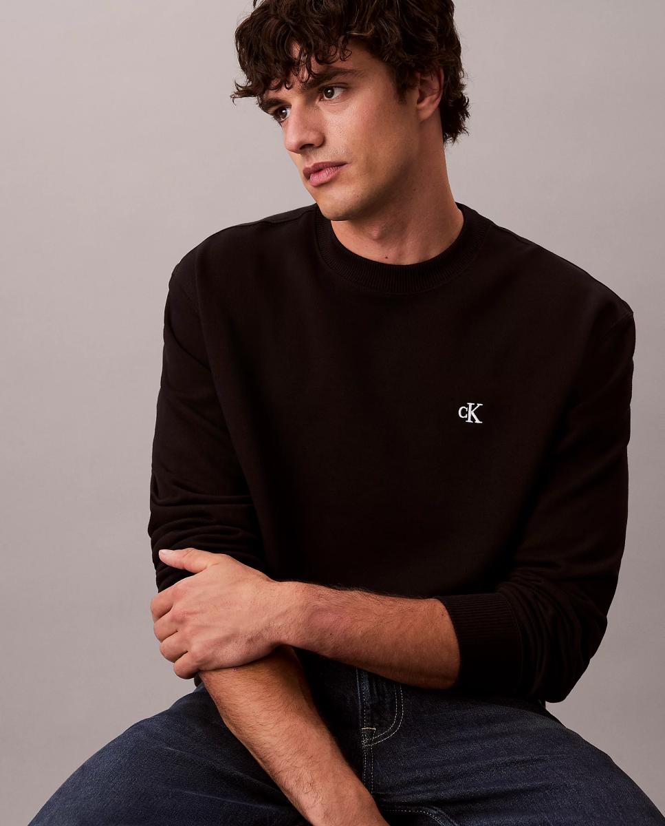Jersey Hombre terry monogram - Calvin Klein Jeans - Negro Negro-3