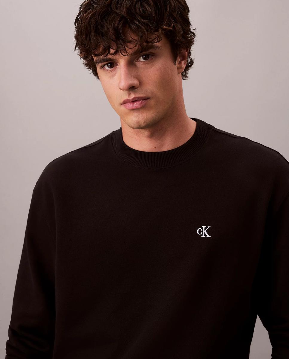 Jersey Hombre terry monogram - Calvin Klein Jeans - Negro Negro-4