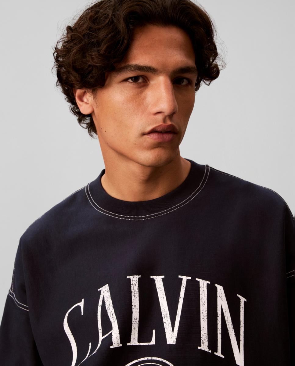 Sudadera Hombre con costuras en contraste - Calvin Klein Jeans - Azul marino Azul marino-3