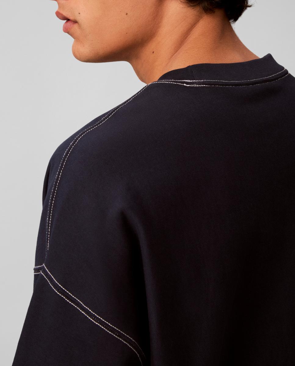 Sudadera Hombre con costuras en contraste - Calvin Klein Jeans - Azul marino Azul marino-4