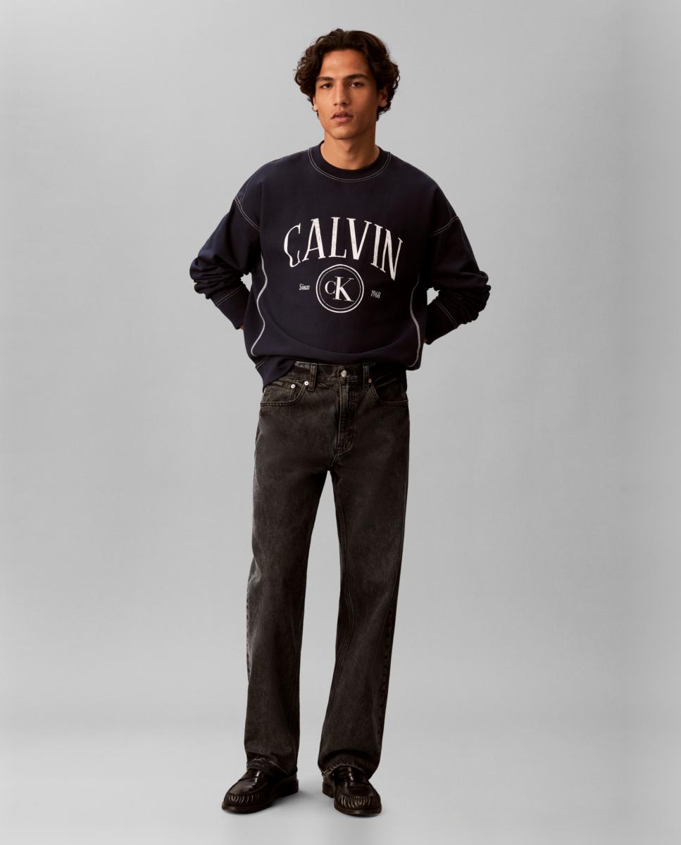 Sudadera Hombre con costuras en contraste - Calvin Klein Jeans - Azul marino Azul marino-7