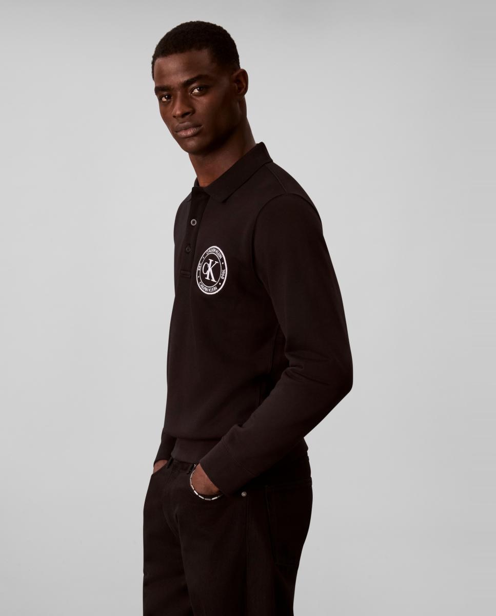 Sudadera Hombre polo con gráfico - Calvin Klein Jeans - Negro Negro-4