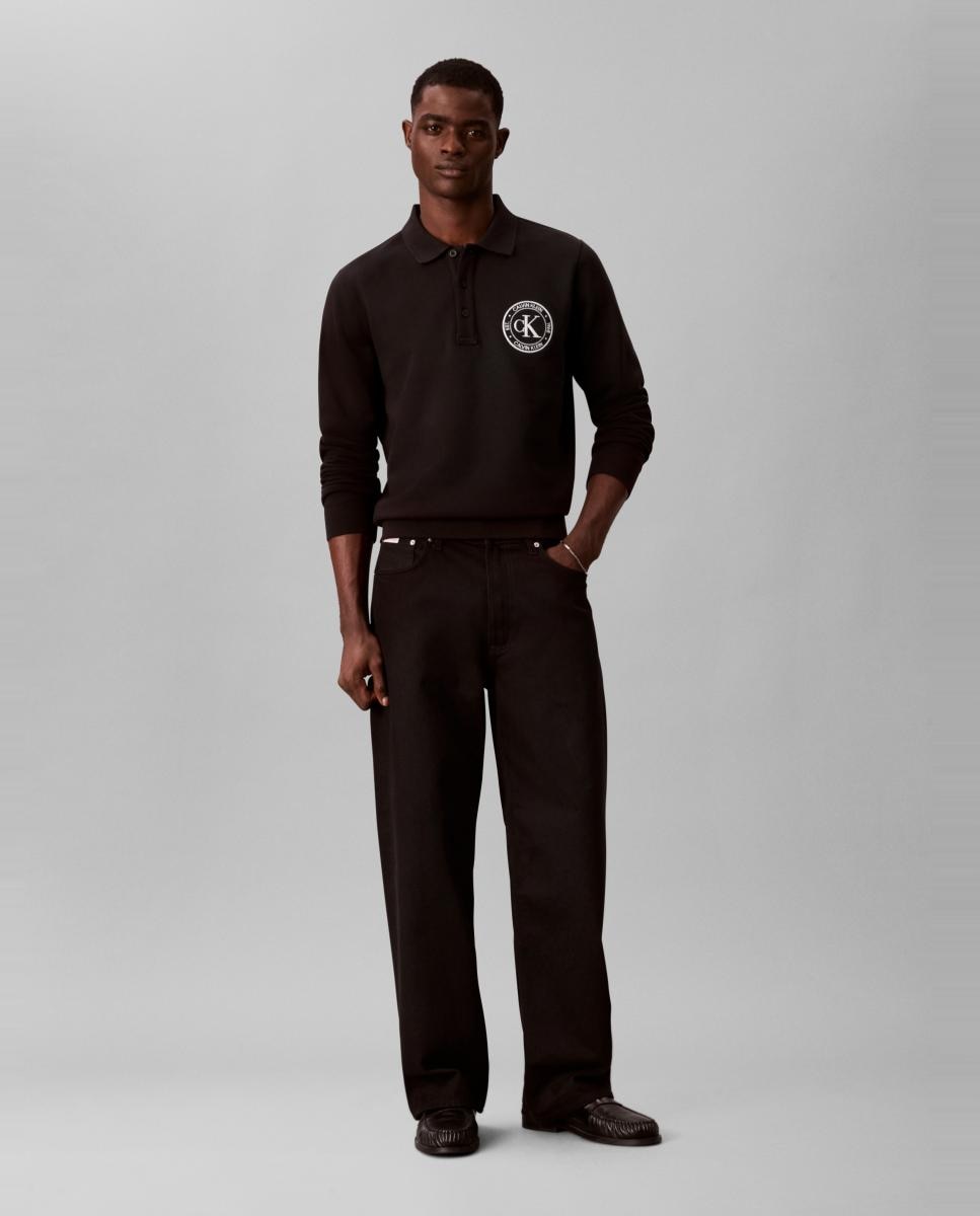 Sudadera Hombre polo con gráfico - Calvin Klein Jeans - Negro Negro-6