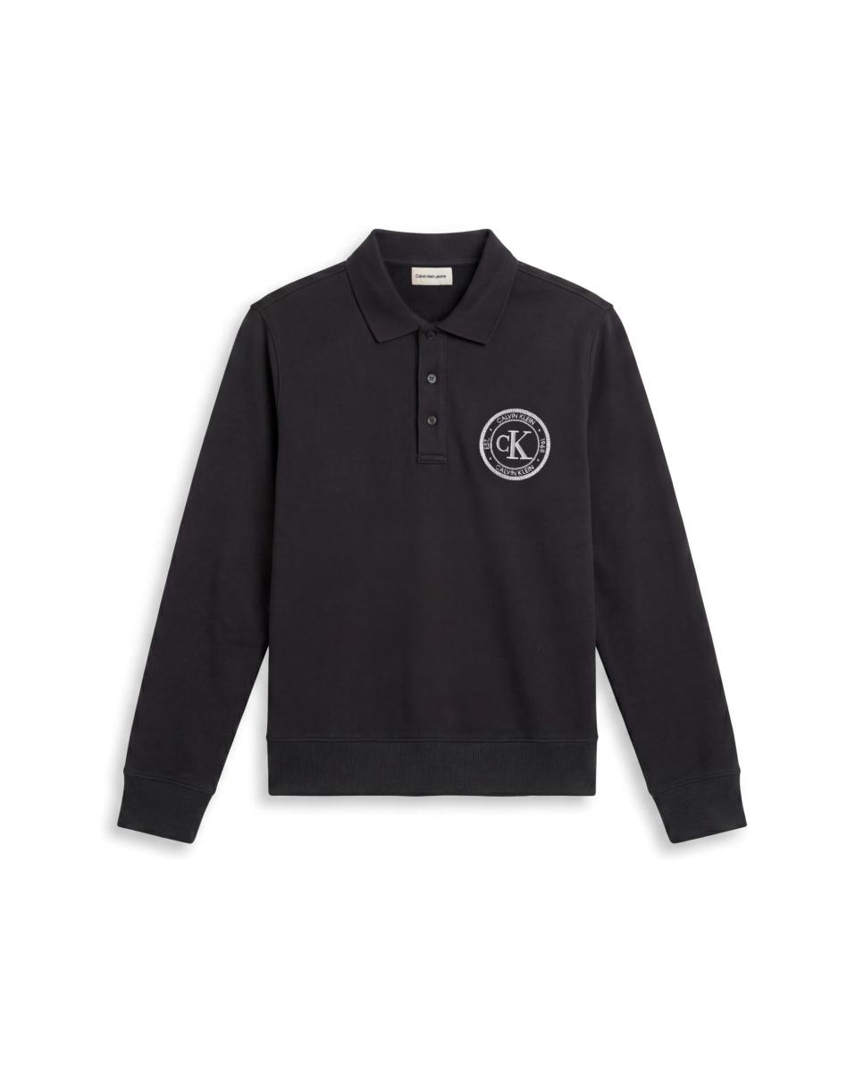 Sudadera Hombre polo con gráfico - Calvin Klein Jeans - Negro Negro-5