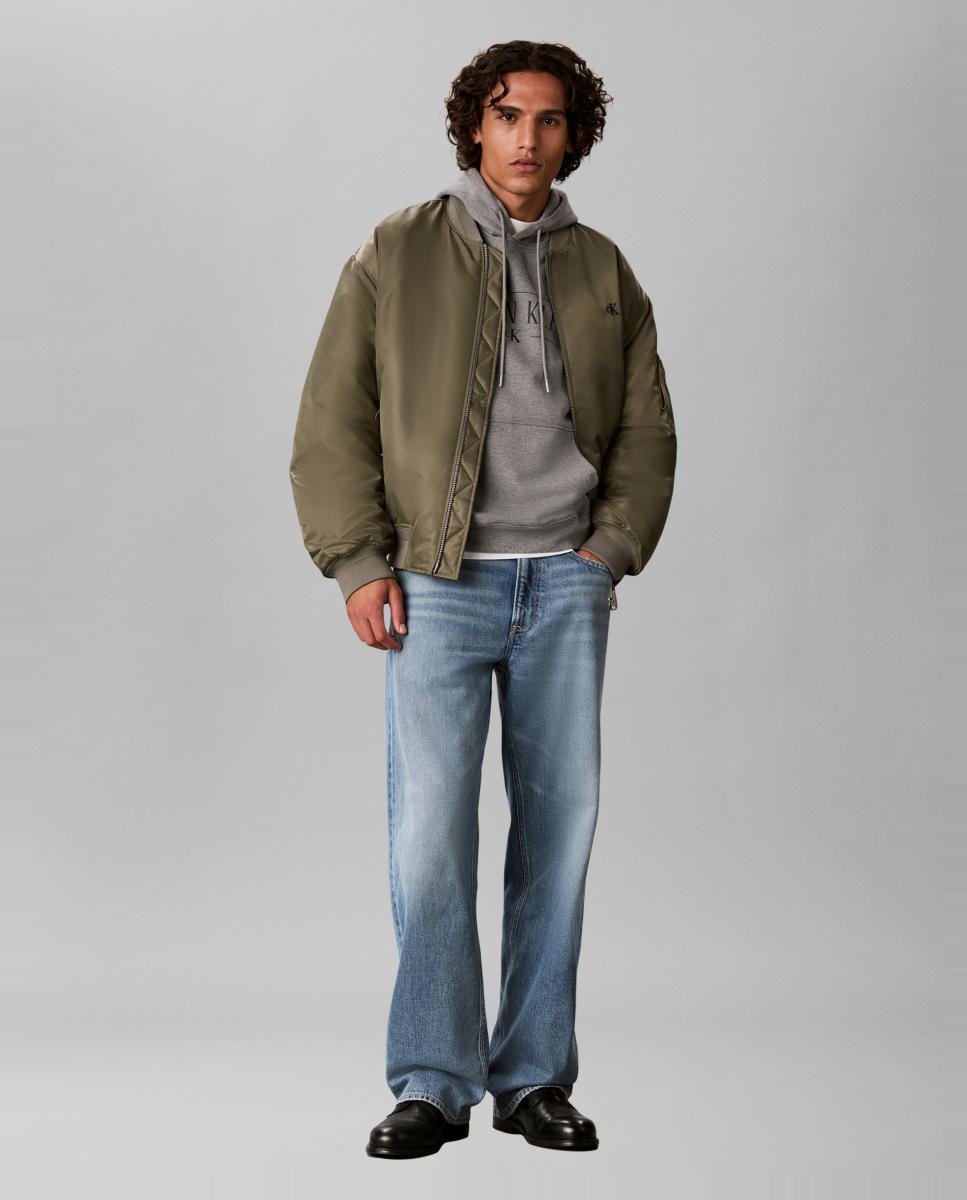 Sudadera hoodie Hombre varsity - Calvin Klein Jeans - Gris Gris-6