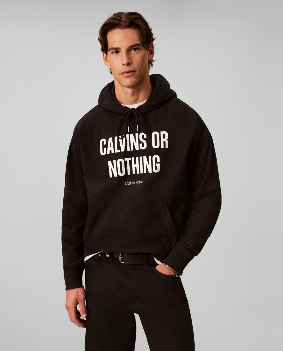Sudadera Hombre premium gráfico Calvin - Calvin Klein Jeans - Negro Negro-1