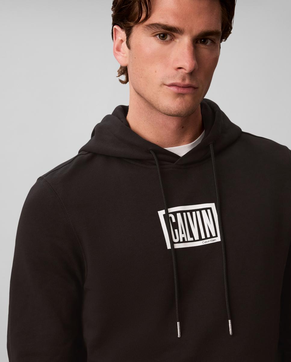 Sudadera hoodie Hombre con box logo - Calvin Klein Jeans - Negro Negro-3