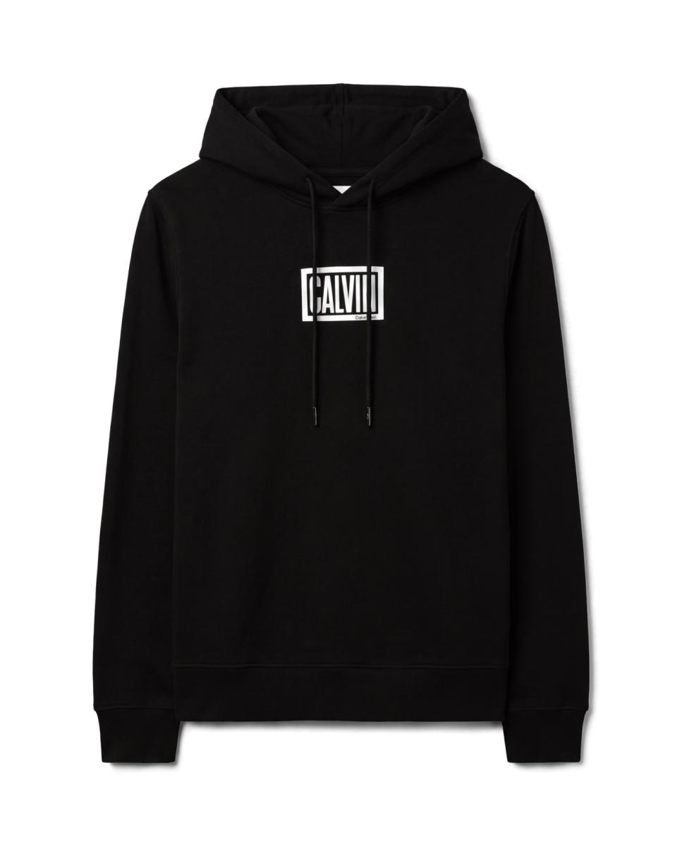 Sudadera hoodie Hombre con box logo - Calvin Klein Jeans - Negro Negro-5