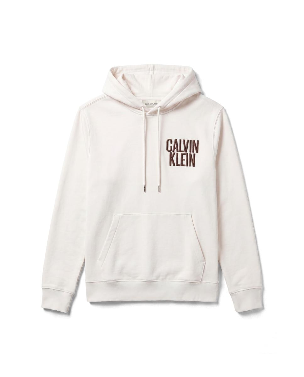 Sudadera hoodie Hombre fleece con logo bold - Calvin Klein Jeans - Crudo Crudo-6