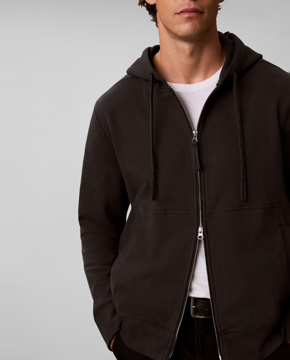 Sudadera hoodie Hombre con cremallera y badge - Calvin Klein Jeans - Negro Negro-3