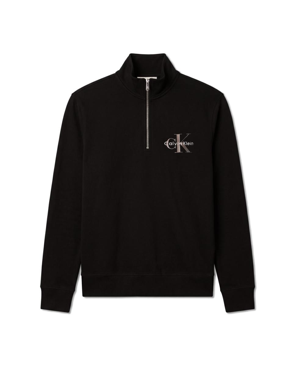 Imagen 5 de Sudadera Hombre monologo media cremallera - Calvin Klein Jeans - Negro Negro