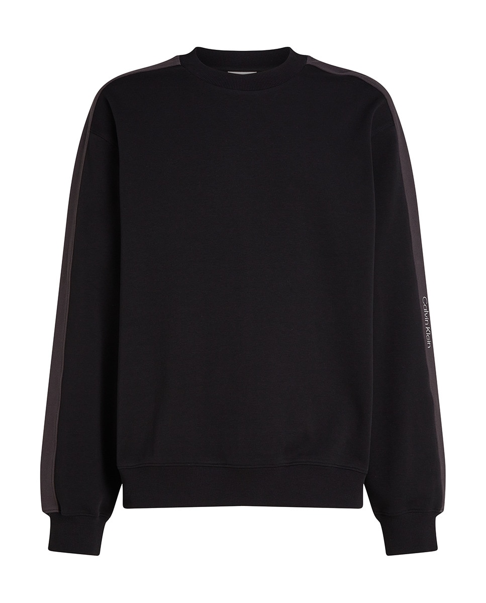 Sweatshirt com Logótipo nas Mangas Preto-3