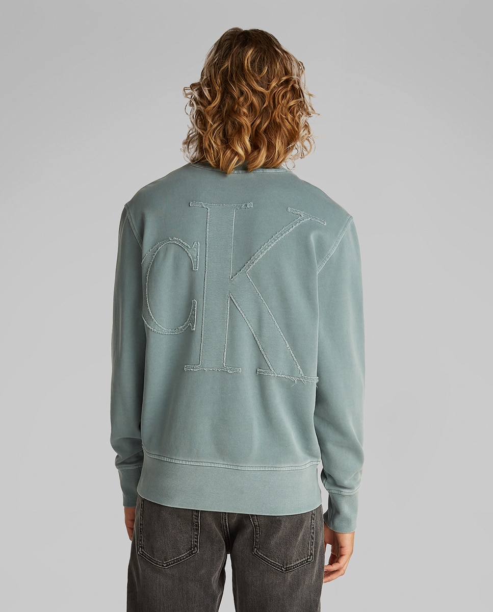 Sweatshirt com Monograma Verde-2
