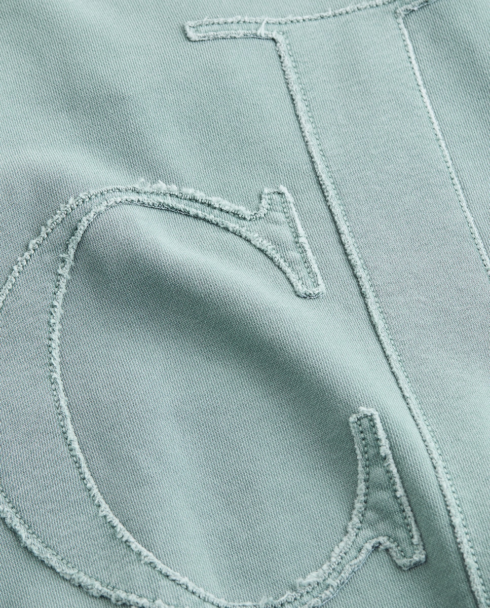 Sweatshirt com Monograma Verde-3