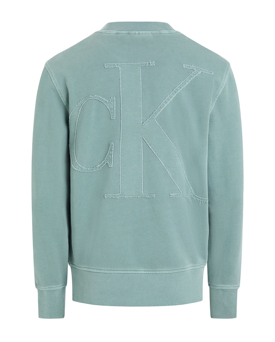 Sweatshirt com Monograma Verde-5