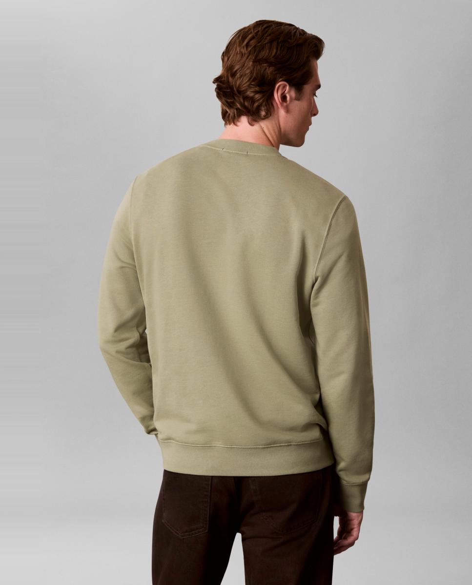 Sudadera Hombre con monologo - Calvin Klein Jeans - Verde Verde-2