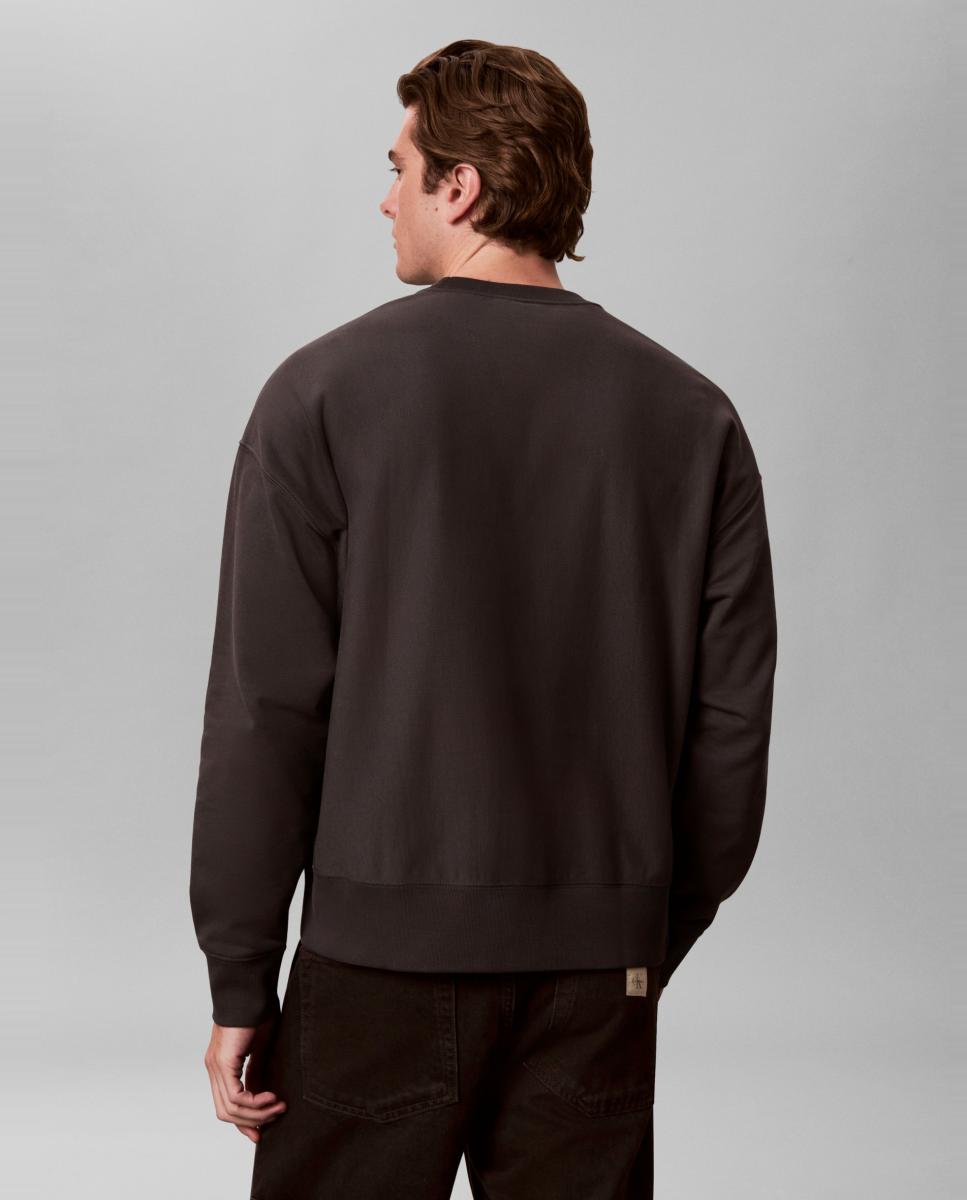 Sudadera Hombre premium con monologo pintado - Calvin Klein Jeans - Gris oscuro Gris oscuro-2