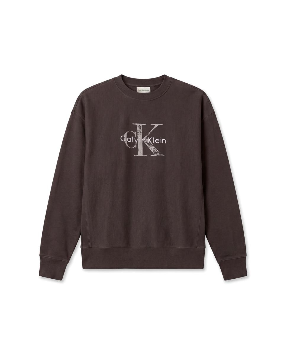Sudadera Hombre premium con monologo pintado - Calvin Klein Jeans - Gris oscuro Gris oscuro-5