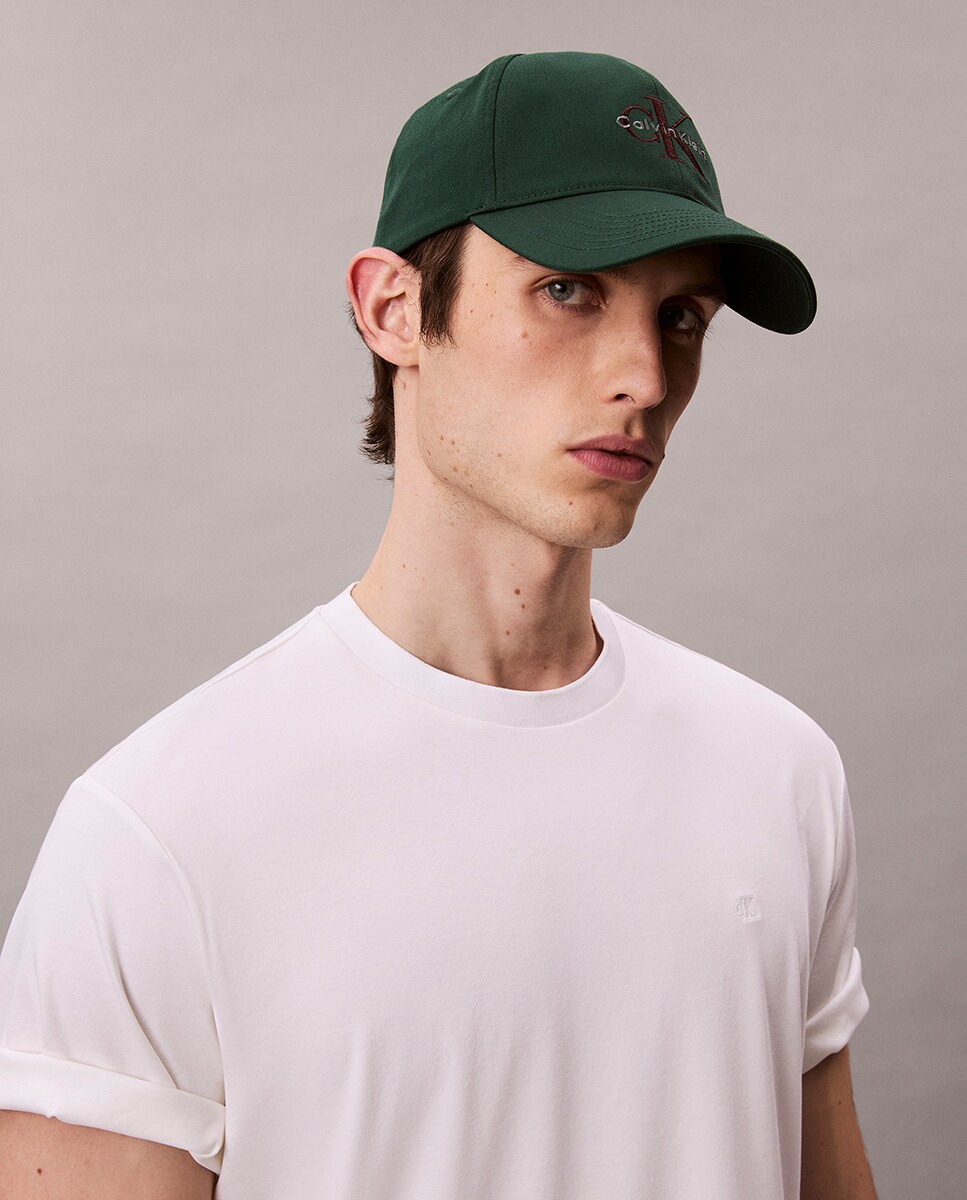 Boné com Monograma Verde-escuro-4