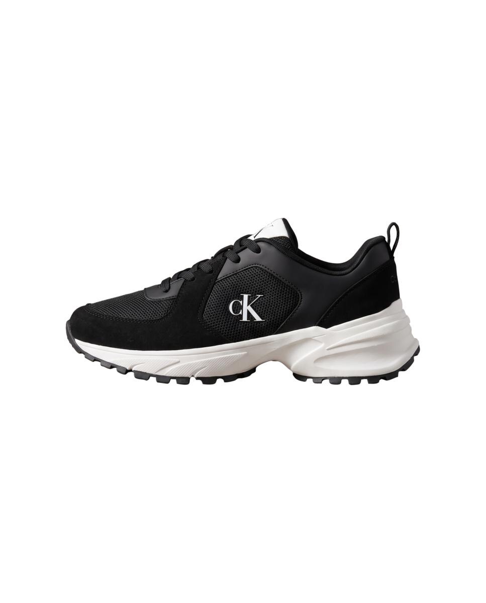 Zapatilla Hombre hiking mesh con cordones - Calvin Klein Jeans - Negro Negro-2