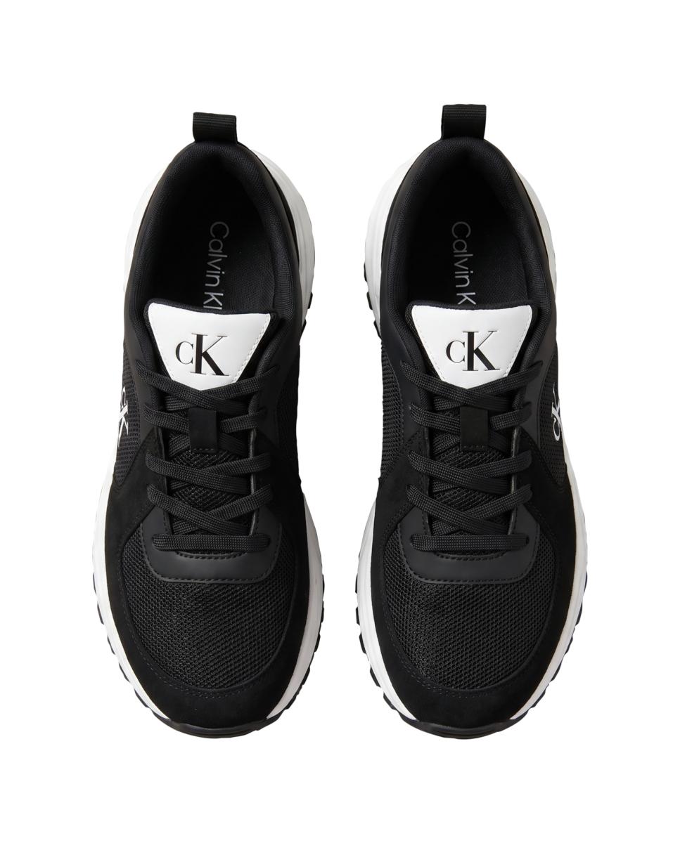 Zapatilla Hombre hiking mesh con cordones - Calvin Klein Jeans - Negro Negro-5