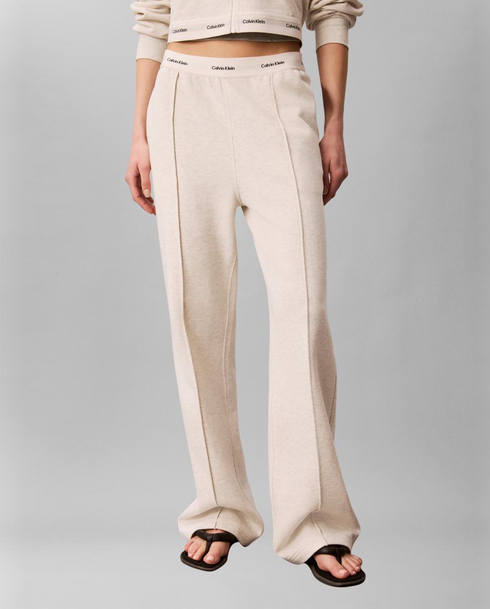 Calvin Klein Jeans - Pantalón mujer de algodón con logo.