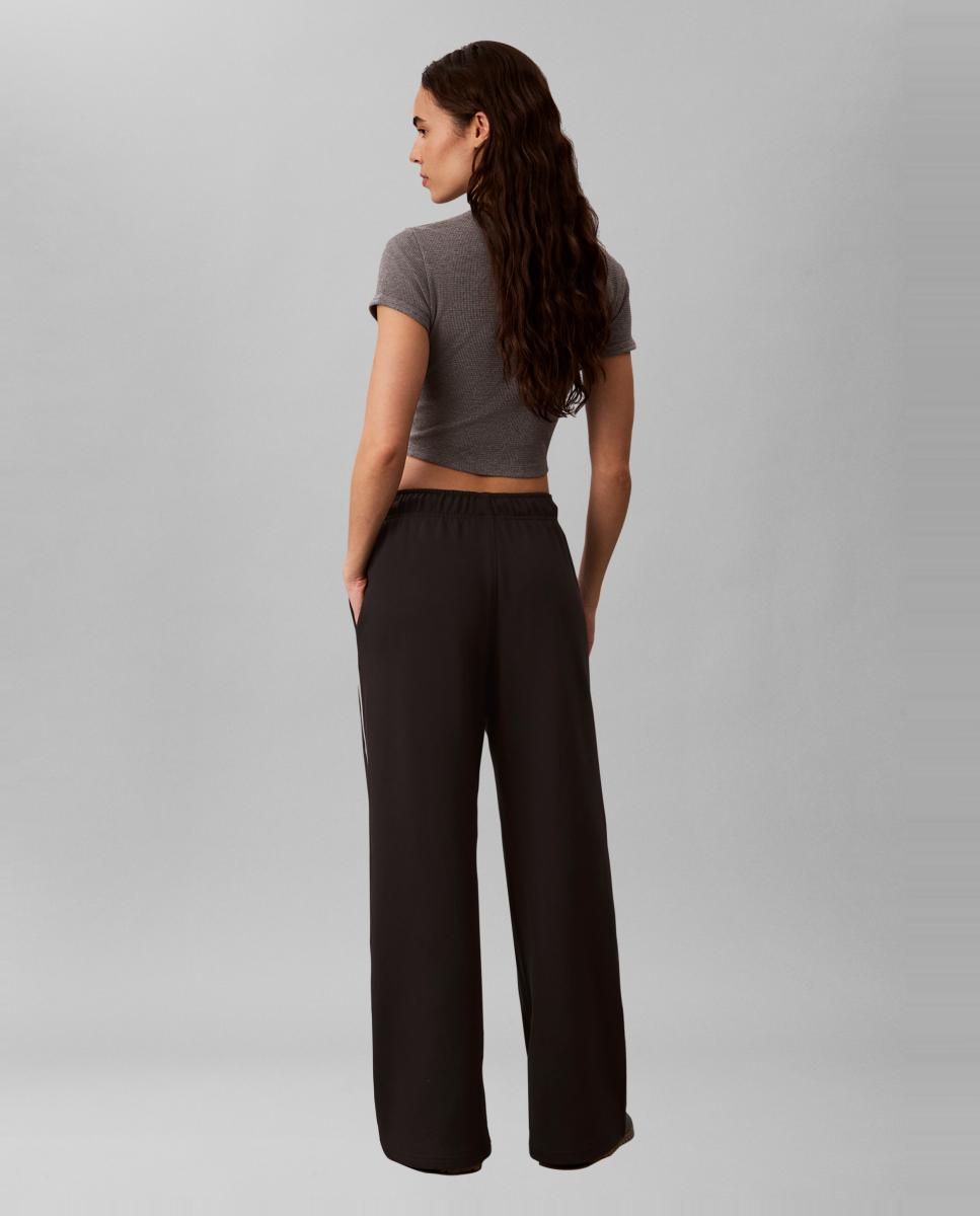 Pantalón de mujer monogram terry - Calvin Klein Jeans - Negro Negro-3