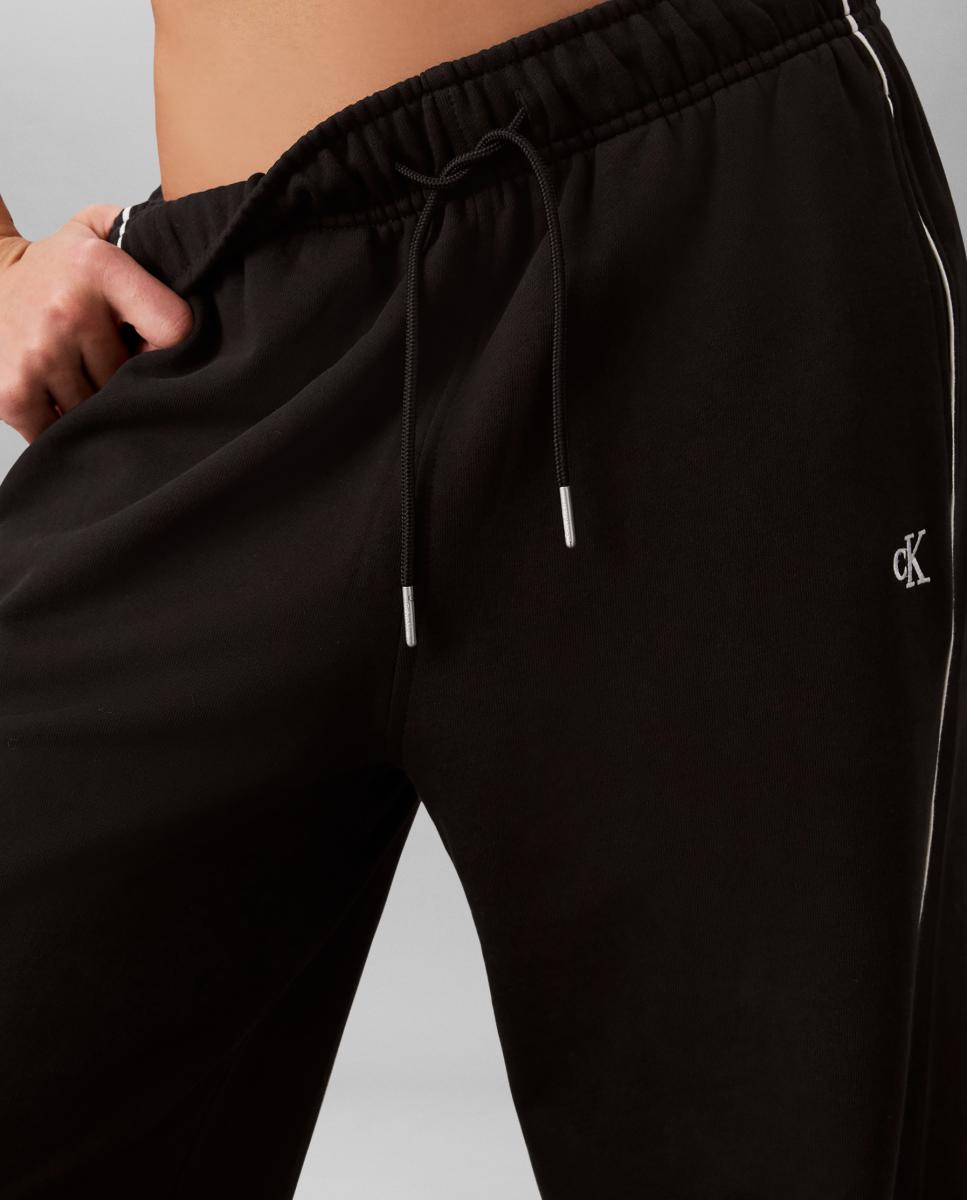 Pantalón de mujer monogram terry - Calvin Klein Jeans - Negro Negro-4