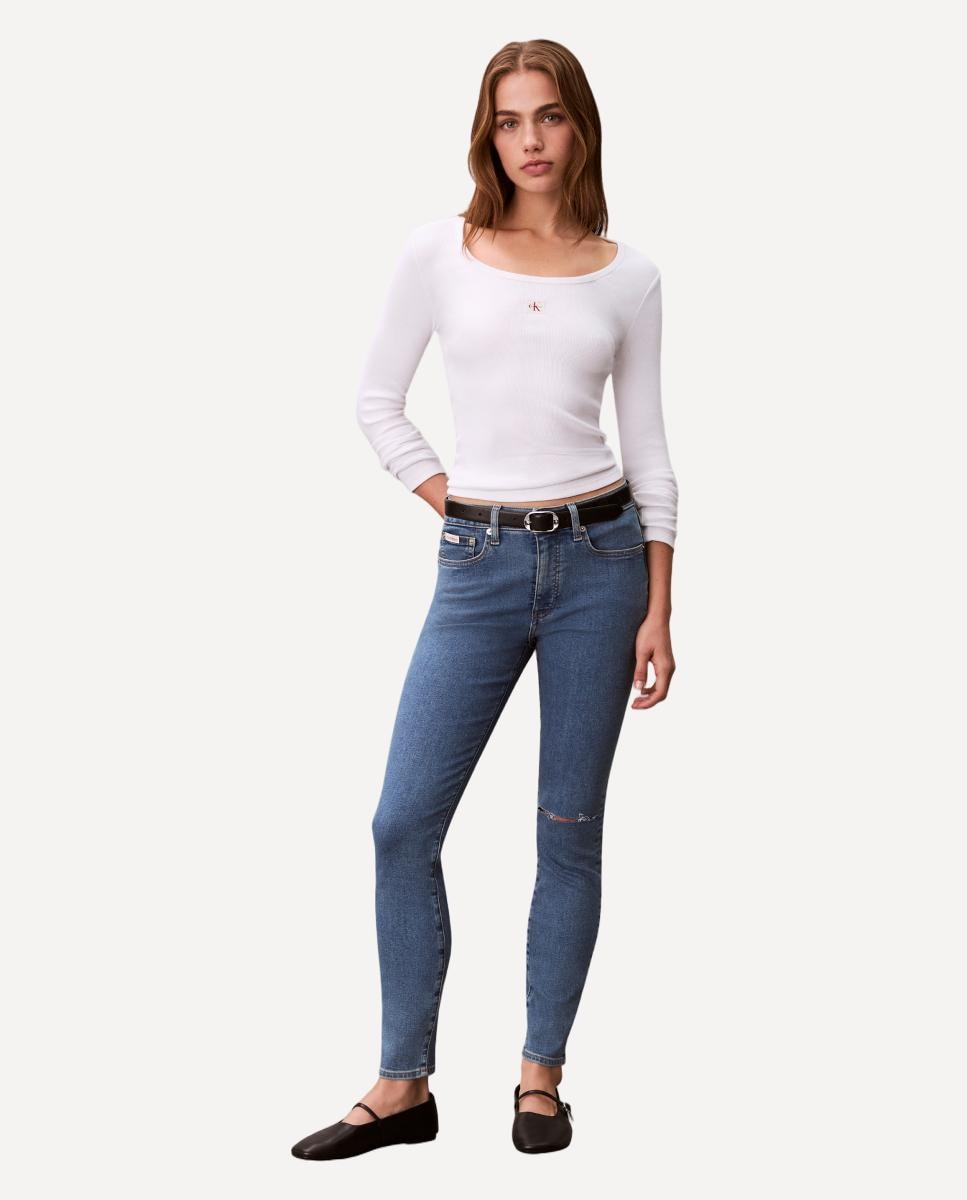 Imagem 0 de Jeans Skinny Mid Rise